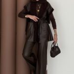 Harmony Premium Peluş Deri İkili Takım - Kahverengi