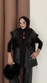 Harmony Premium Peluş Deri İkili Takım - Siyah - Görsel 5