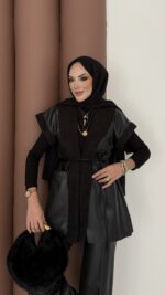 Harmony Premium Peluş Deri İkili Takım - Siyah - Görsel 8