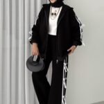 Casual Şardonlu İkili Takım - Siyah