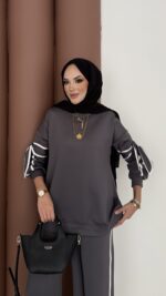 Fiyonklu Scuba İkili Takım - Antrasit - Görsel 4