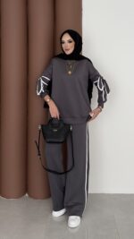 Fiyonklu Scuba İkili Takım - Antrasit