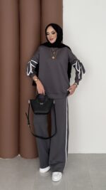 Fiyonklu Scuba İkili Takım - Antrasit - Görsel 3