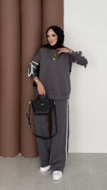 Fiyonklu Scuba İkili Takım - Antrasit - Görsel 2