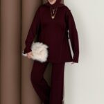 Yandan Bağlamalı Oysh İkili Takım - Bordo