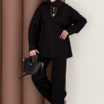 Yandan Bağlamalı Oysh İkili Takım - Siyah