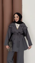 Olden Scuba Taşlı İkili Takım - Antrasit - Görsel 4