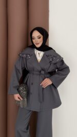 Olden Scuba Taşlı İkili Takım - Antrasit - Görsel 7