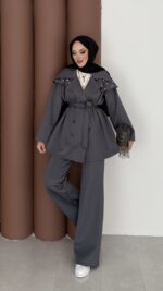 Olden Scuba Taşlı İkili Takım - Antrasit - Görsel 3