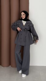 Olden Scuba Taşlı İkili Takım - Antrasit - Görsel 2