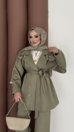 Olden Scuba Taşlı İkili Takım - Yağ Yeşil - Görsel 7