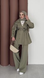 Olden Scuba Taşlı İkili Takım - Yağ Yeşil