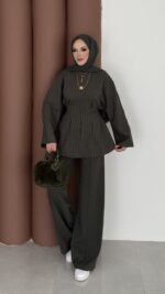 Premium Piliseli Arabic İkili Takım - Haki